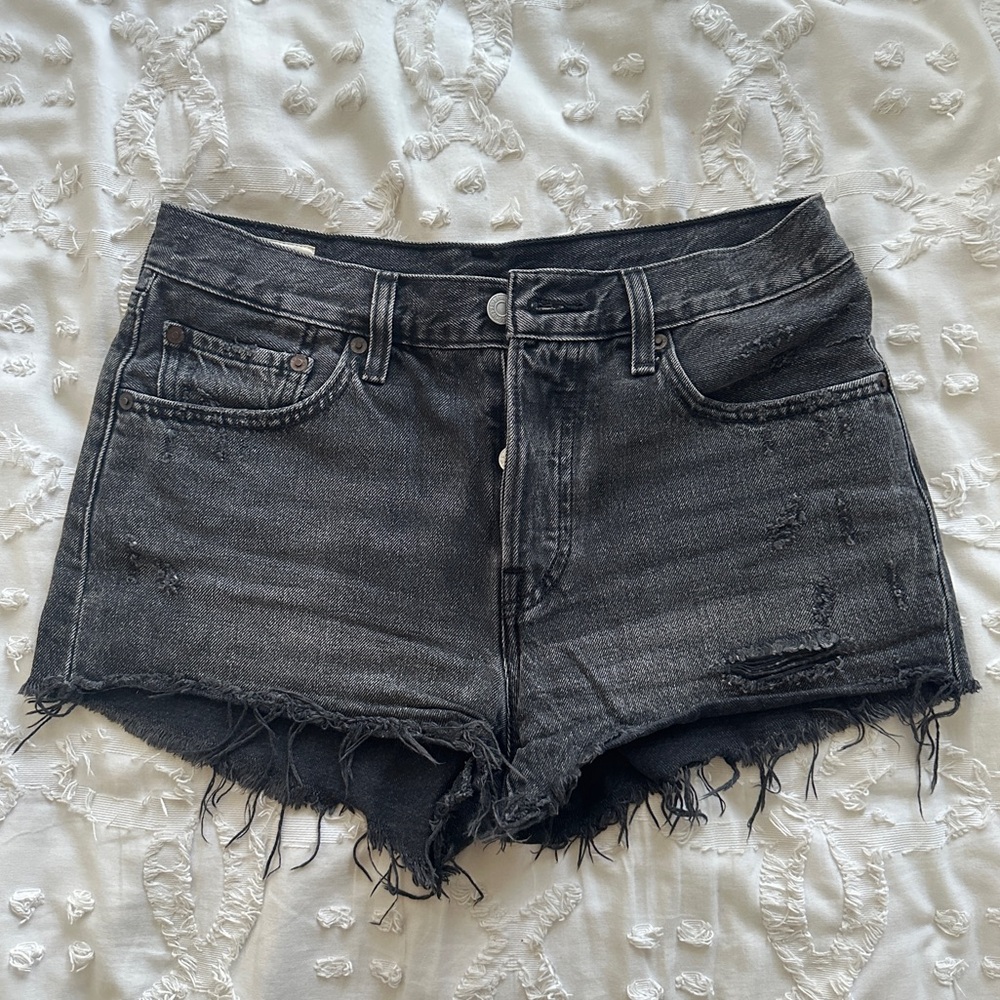 Levi’s denim cutoff mini shorts